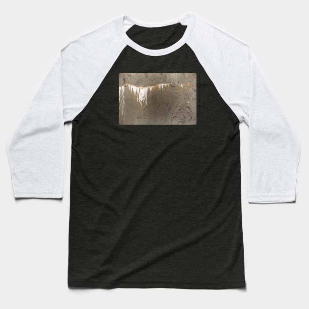 Eroding Cracked Concrete Baseball T-Shirt by textural